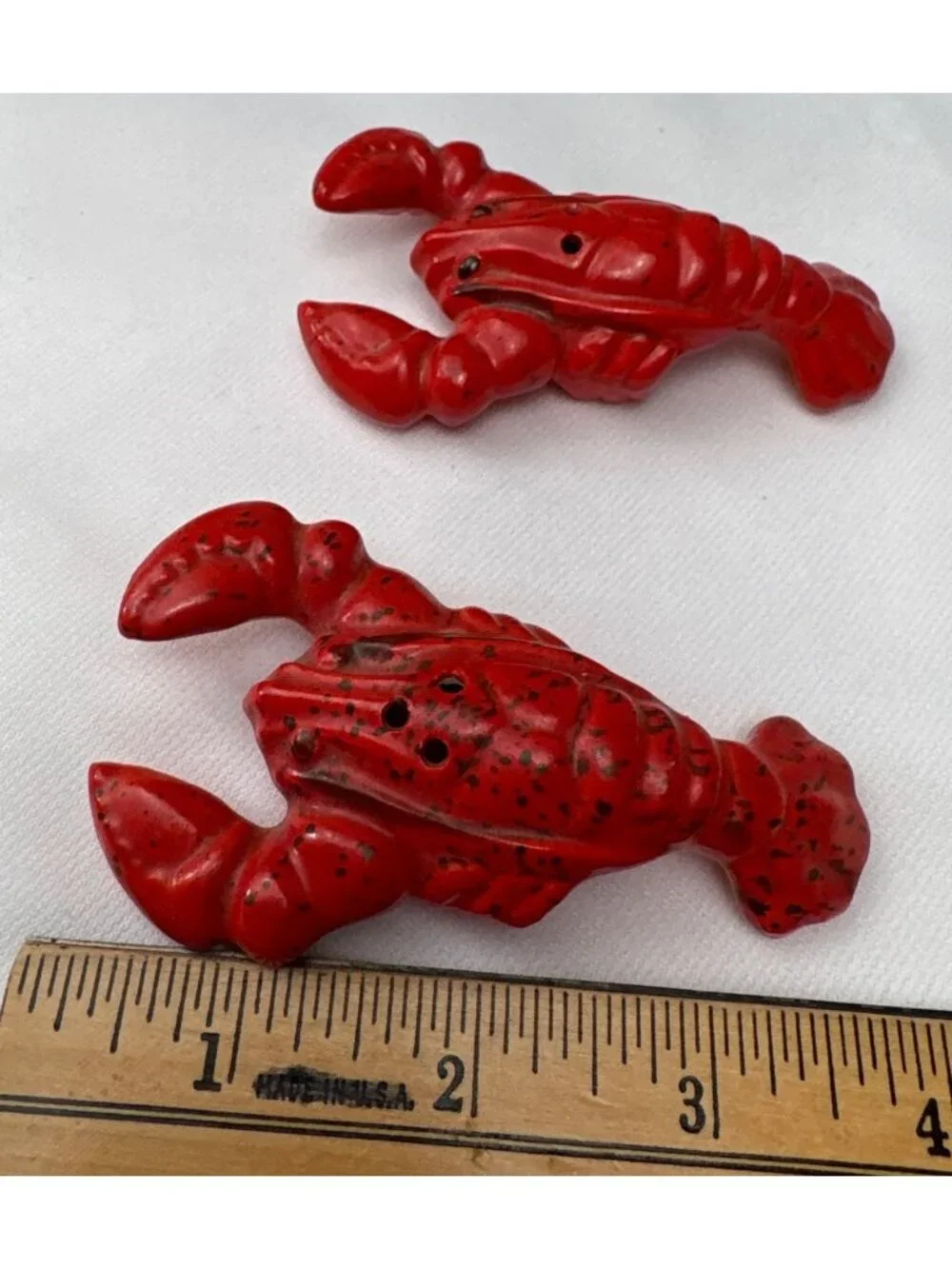 Red Lobster Salt & Pepper Shakers Ceramic Japan Decorative Vintage